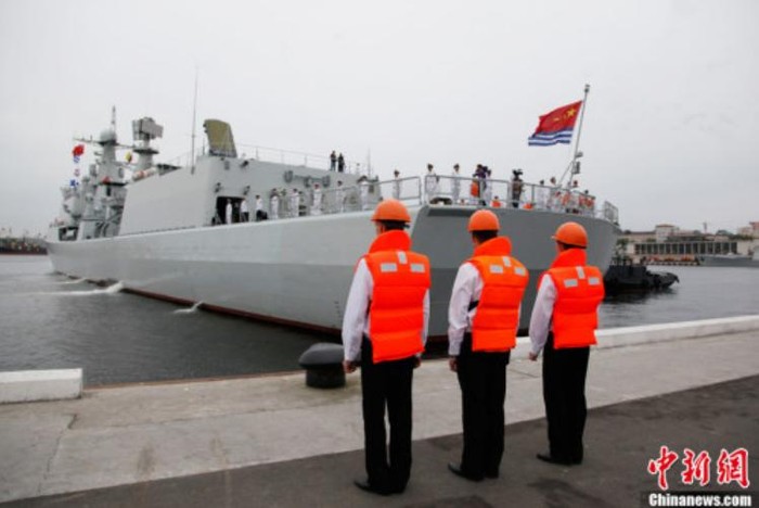 Biên đội tàu chiến Trung Quốc rời quân cảng Nga, về nước.